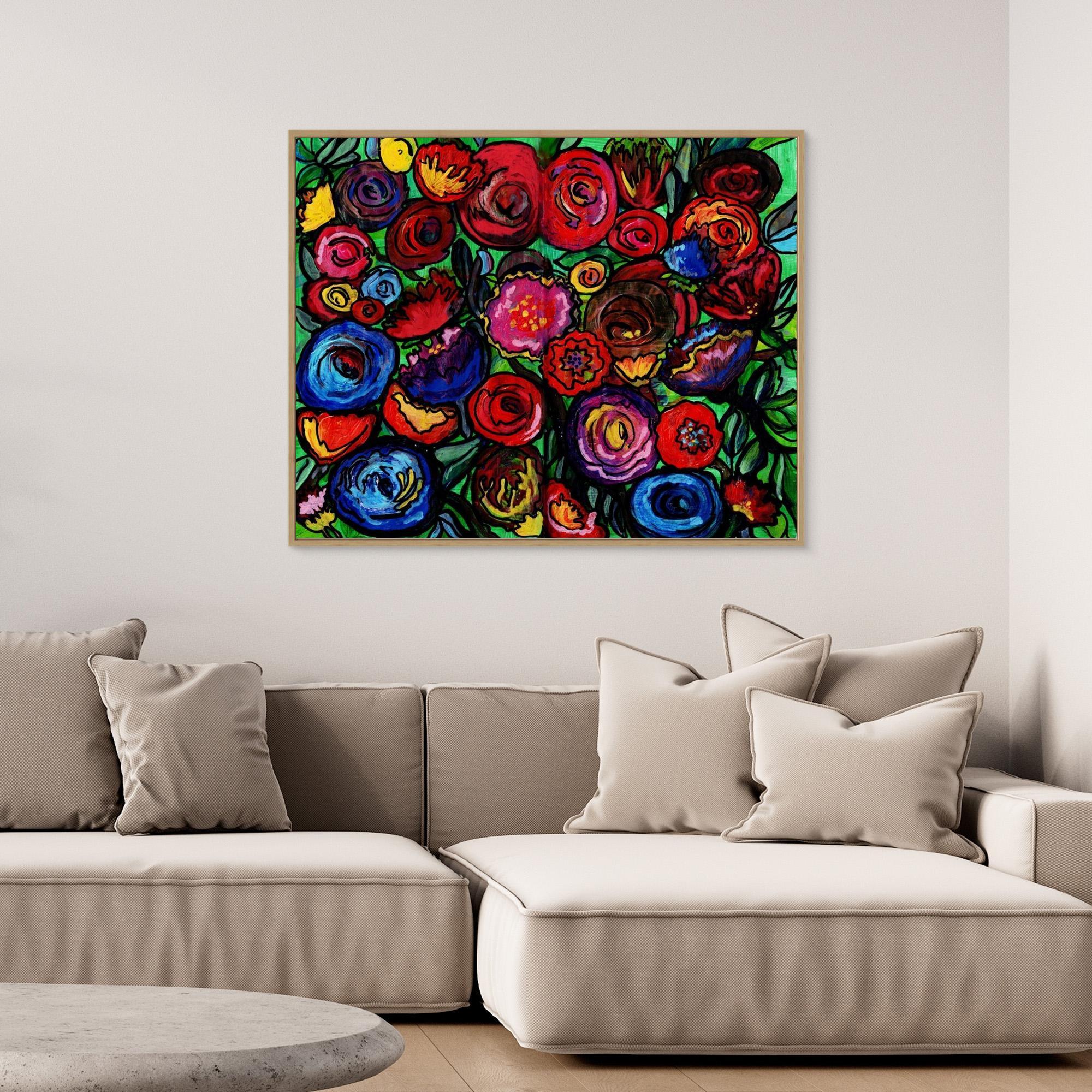 Canvas Print: Dusky Bloom - Silvia Pusceddu | Contemporary Art Prints