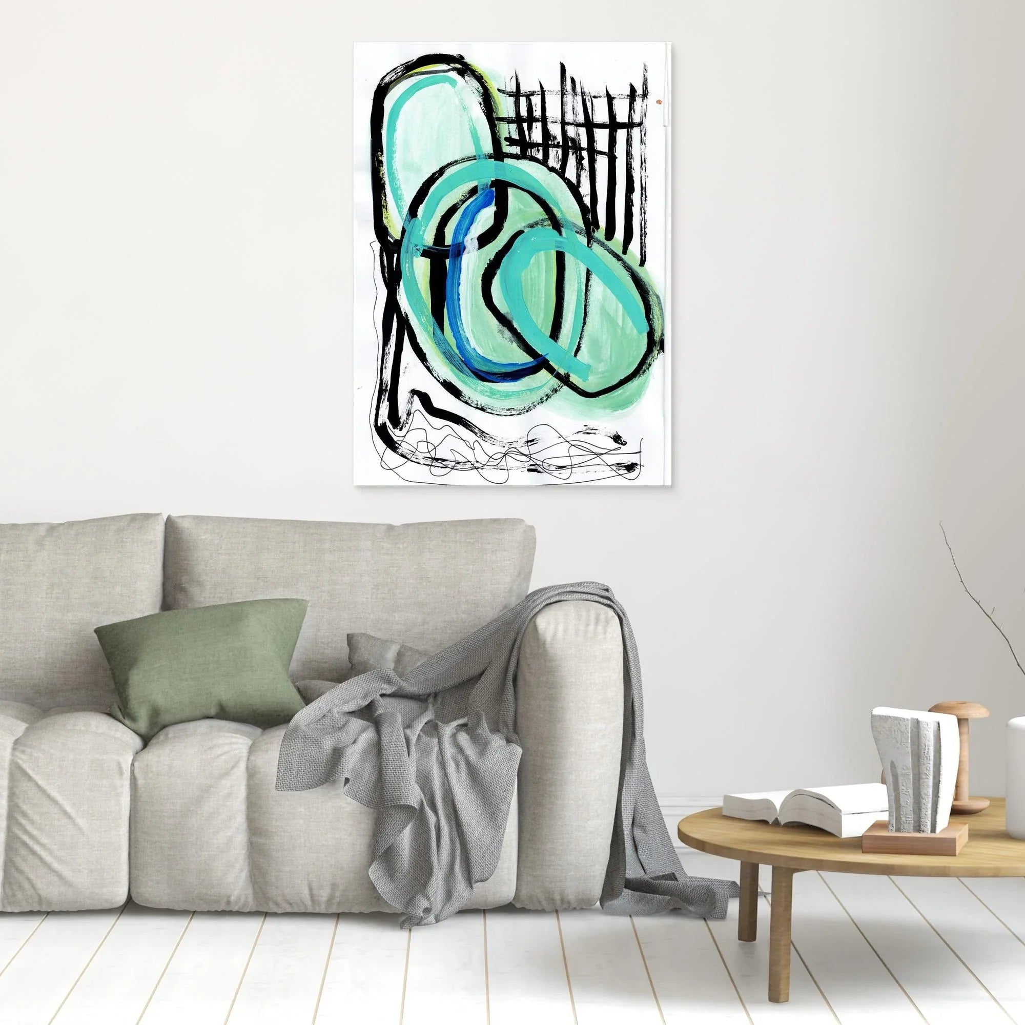 Canvas Print: Circles - Silvia Pusceddu | Contemporary Art Prints