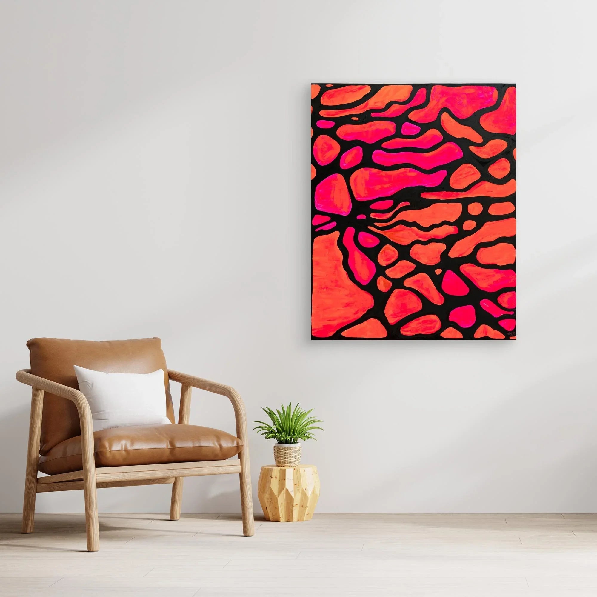 Canvas Print: Rosso di Sera - Silvia Pusceddu | Contemporary Art Prints