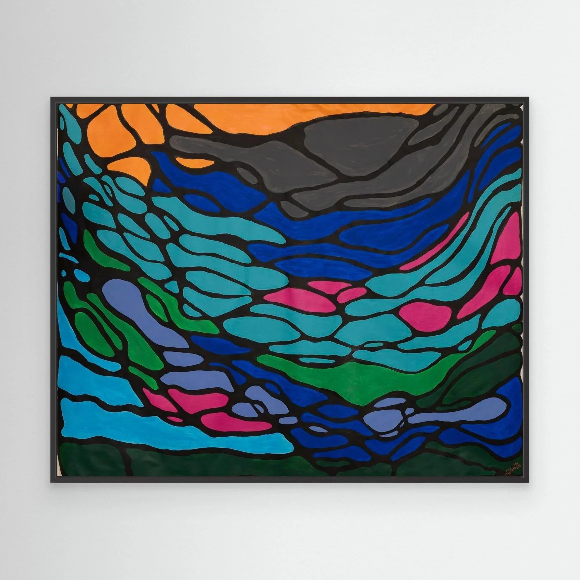Canvas Print: Flows - Silvia Pusceddu | Contemporary Art Prints