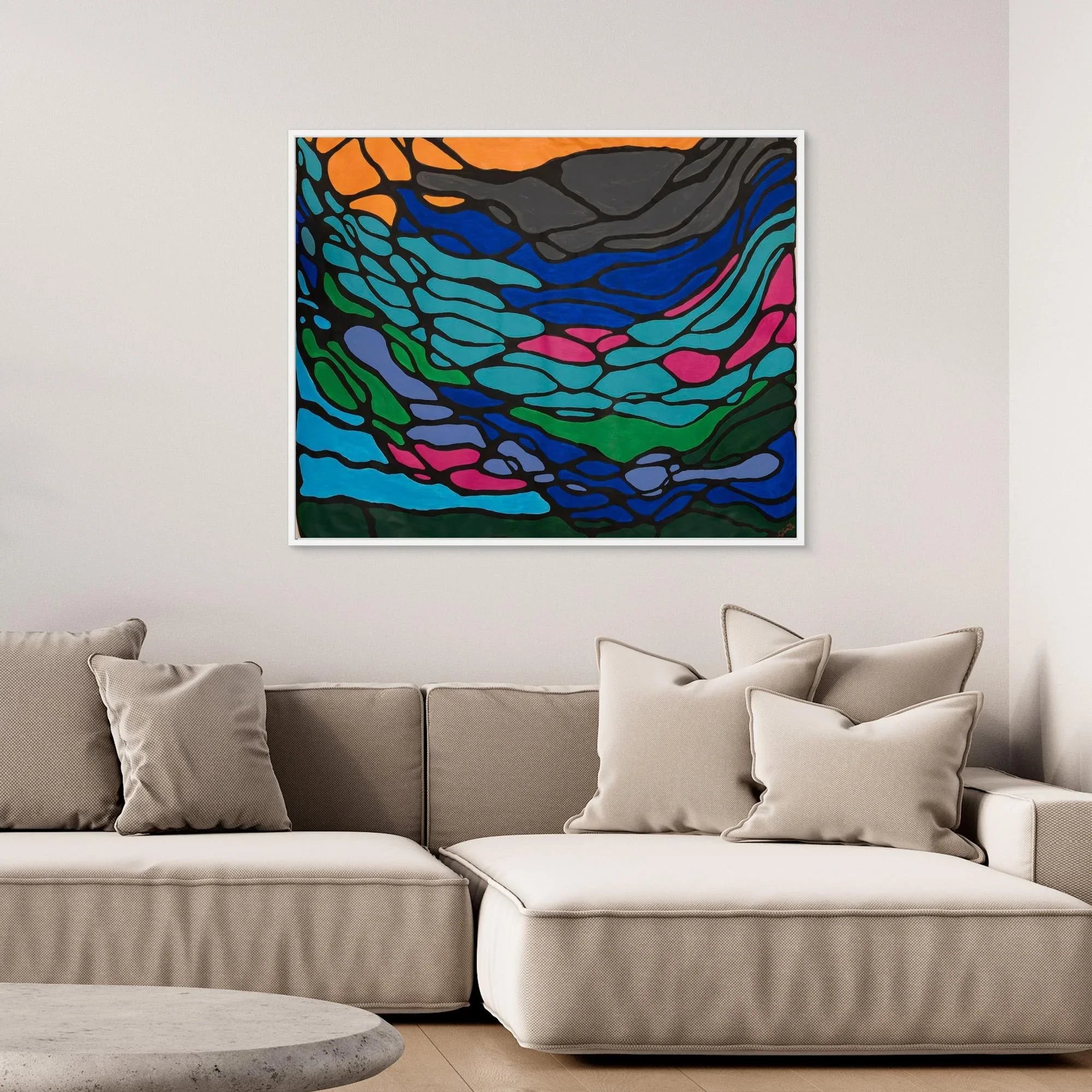 Canvas Print: Flows - Silvia Pusceddu | Contemporary Art Prints