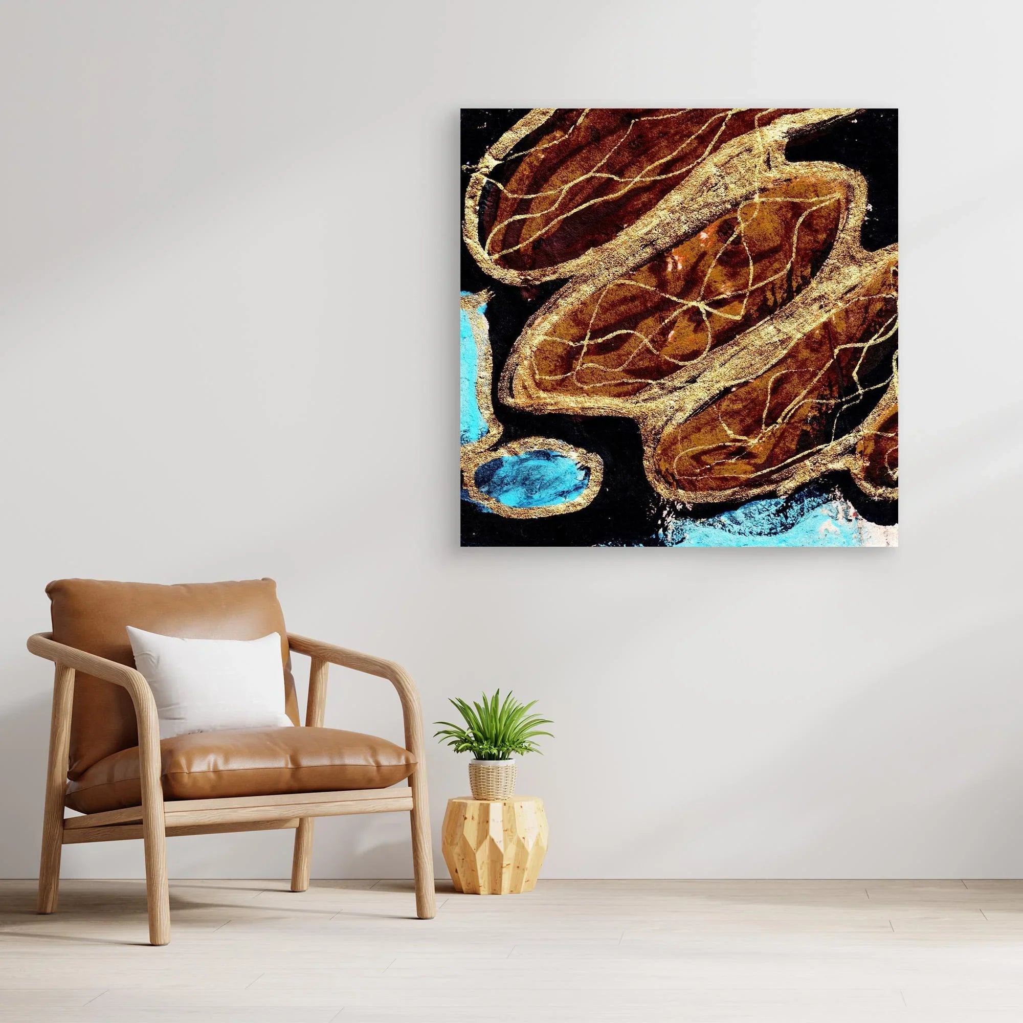 Canvas Print: Roots of Light - Silvia Pusceddu | Contemporary Art Prints