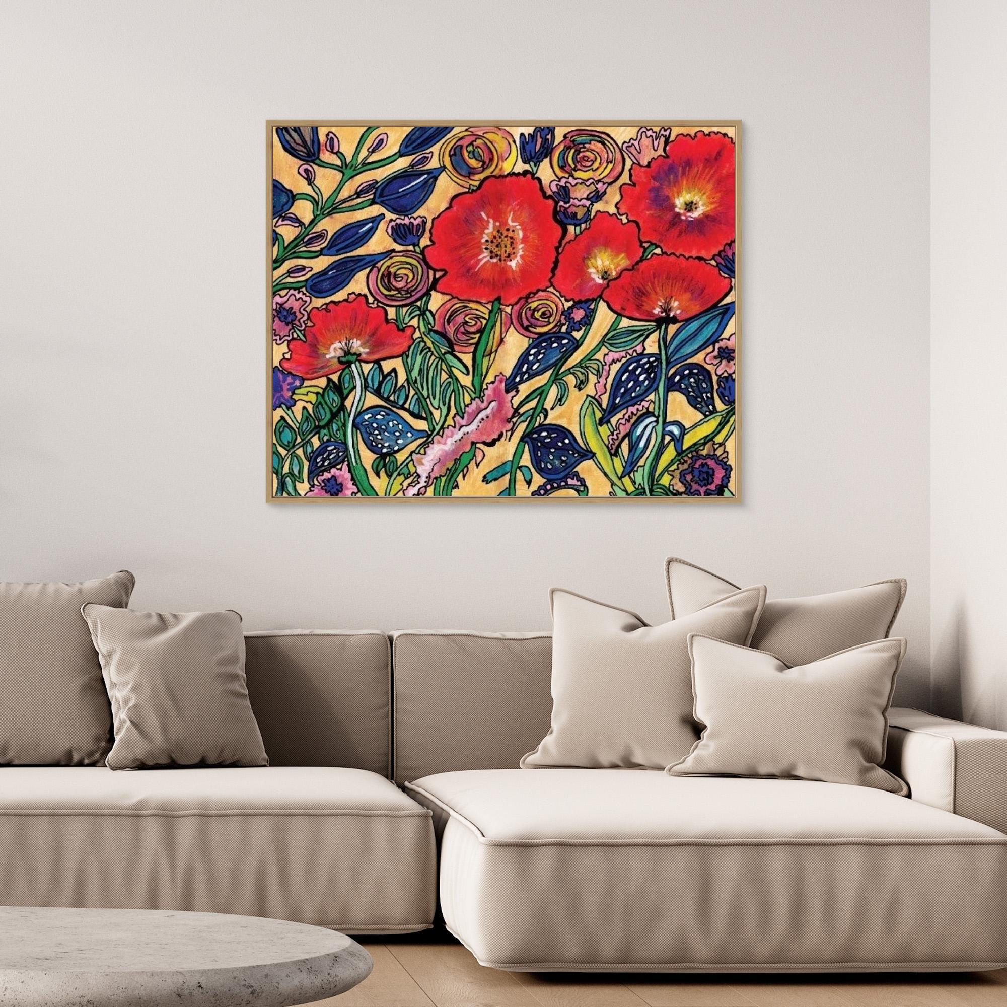 Canvas Print: Resilient Bloom - Silvia Pusceddu | Contemporary Art Prints