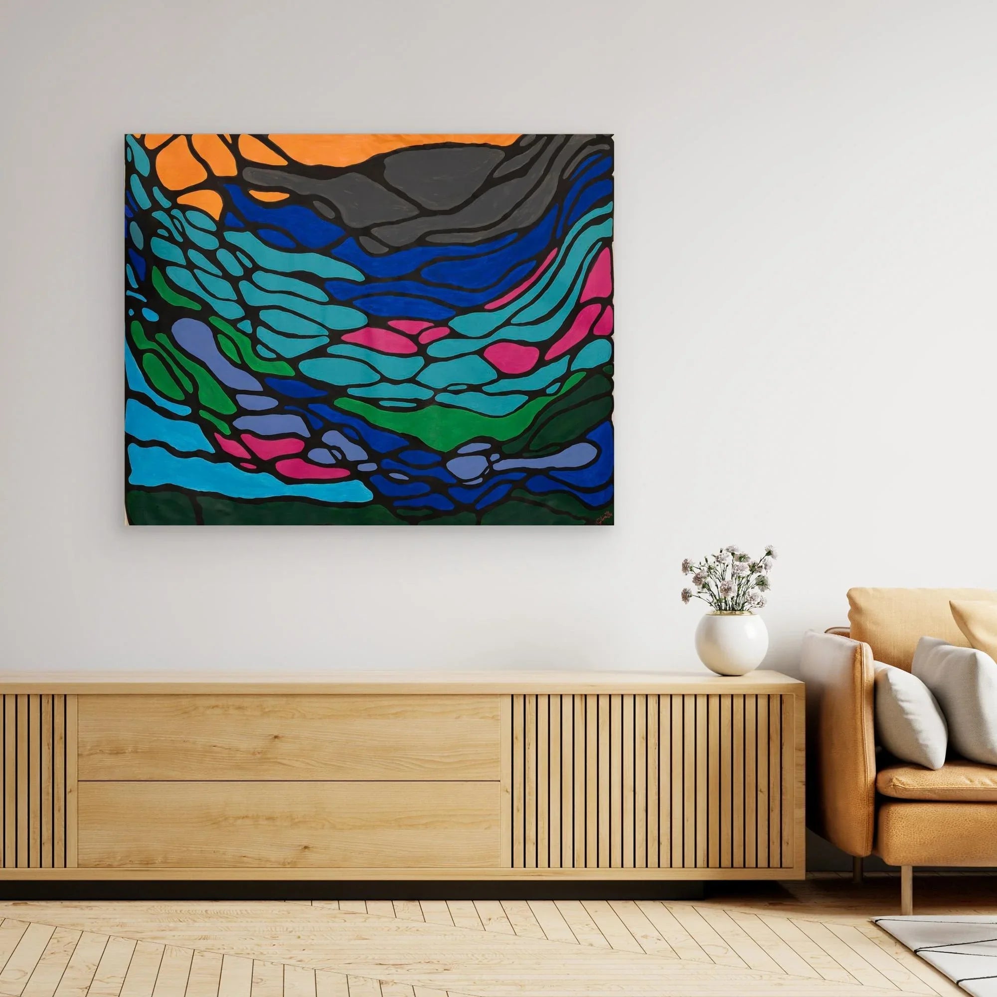 Canvas Print: Flows - Silvia Pusceddu | Contemporary Art Prints