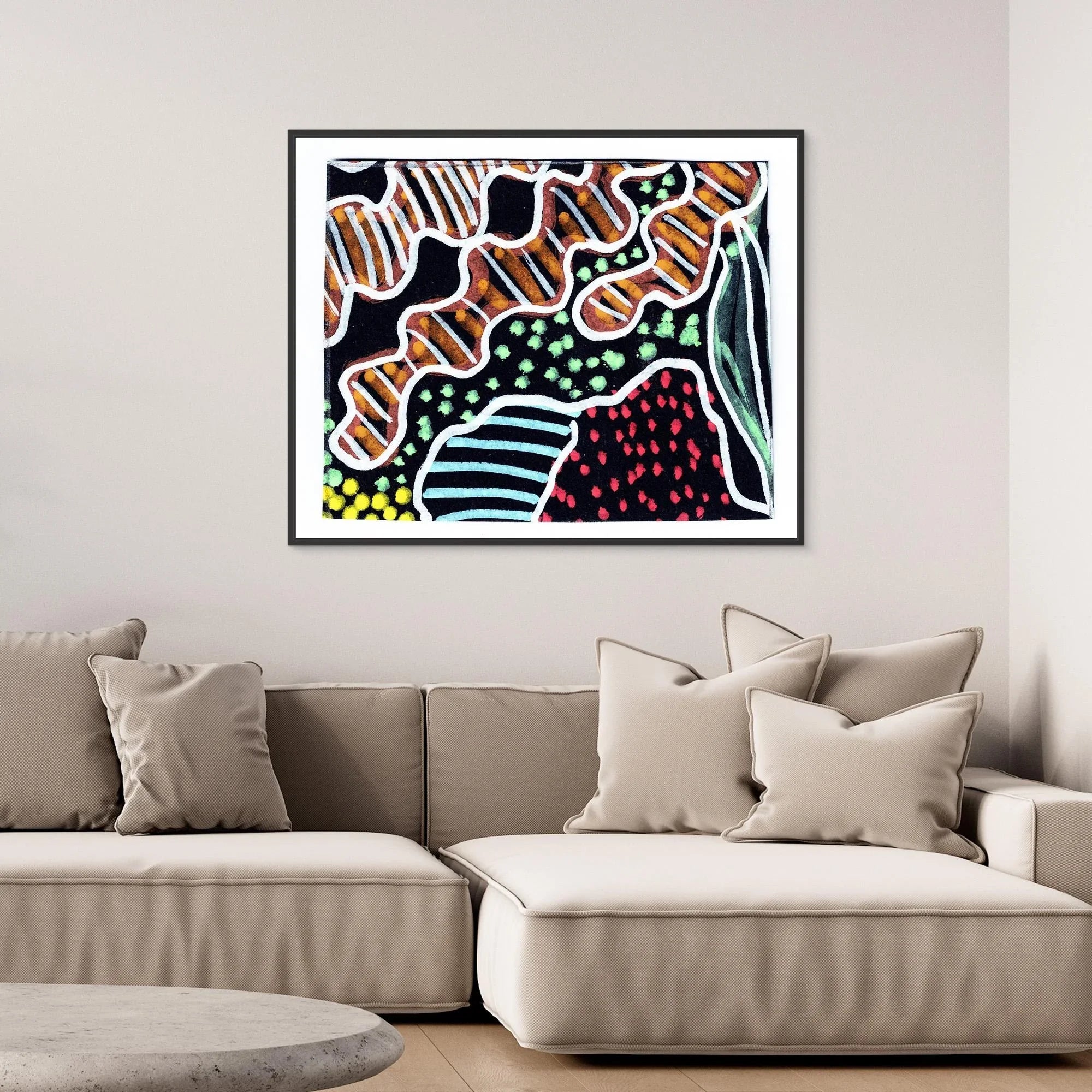 Canvas Print: Coral Reef - Silvia Pusceddu | Contemporary Art Prints