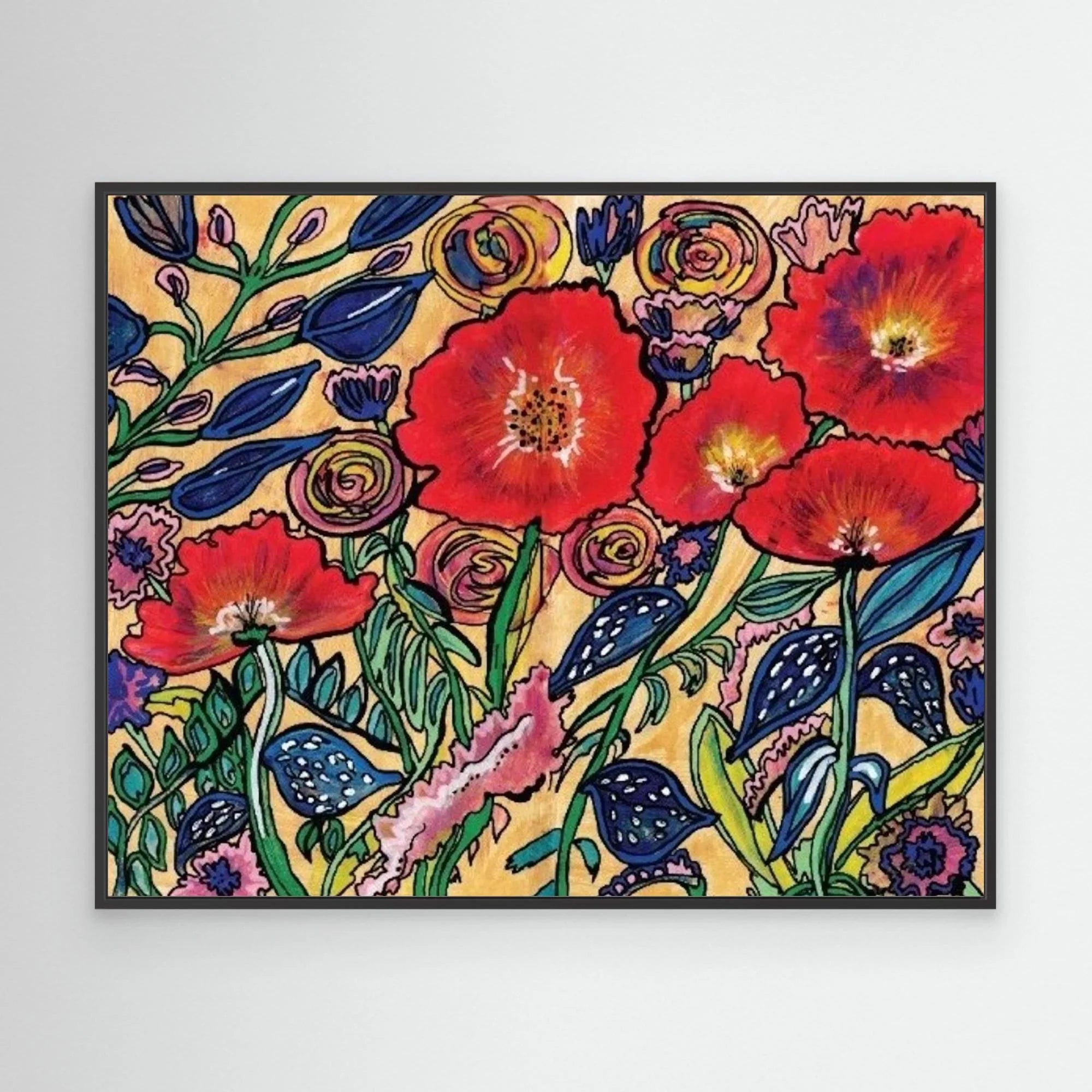 Canvas Print: Resilient Bloom - Silvia Pusceddu | Contemporary Art Prints