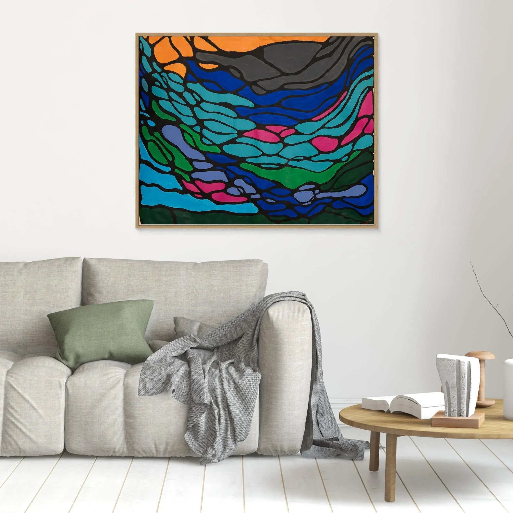 Canvas Print: Flows - Silvia Pusceddu | Contemporary Art Prints