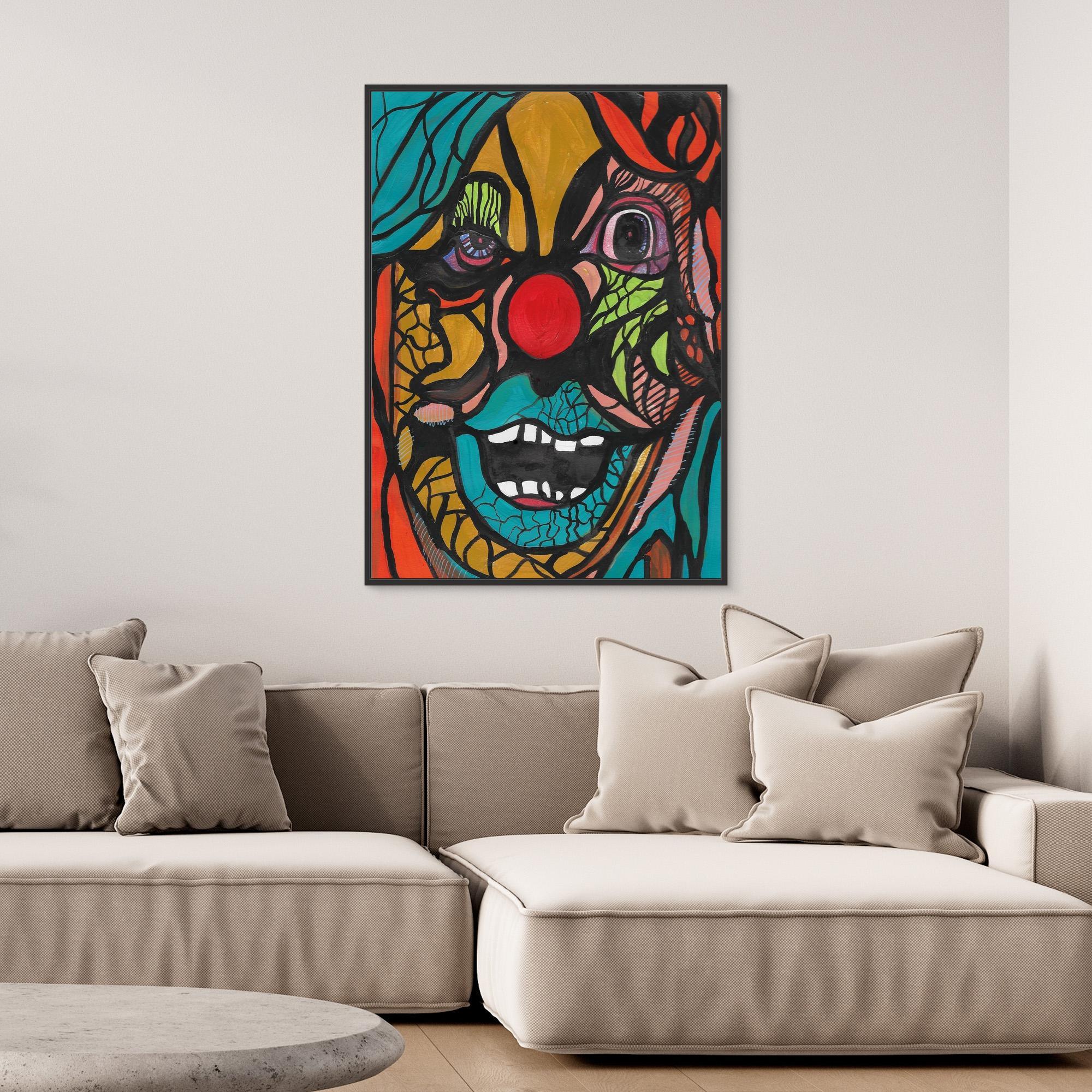 Canvas Print: Clown - Silvia Pusceddu | Contemporary Art Prints