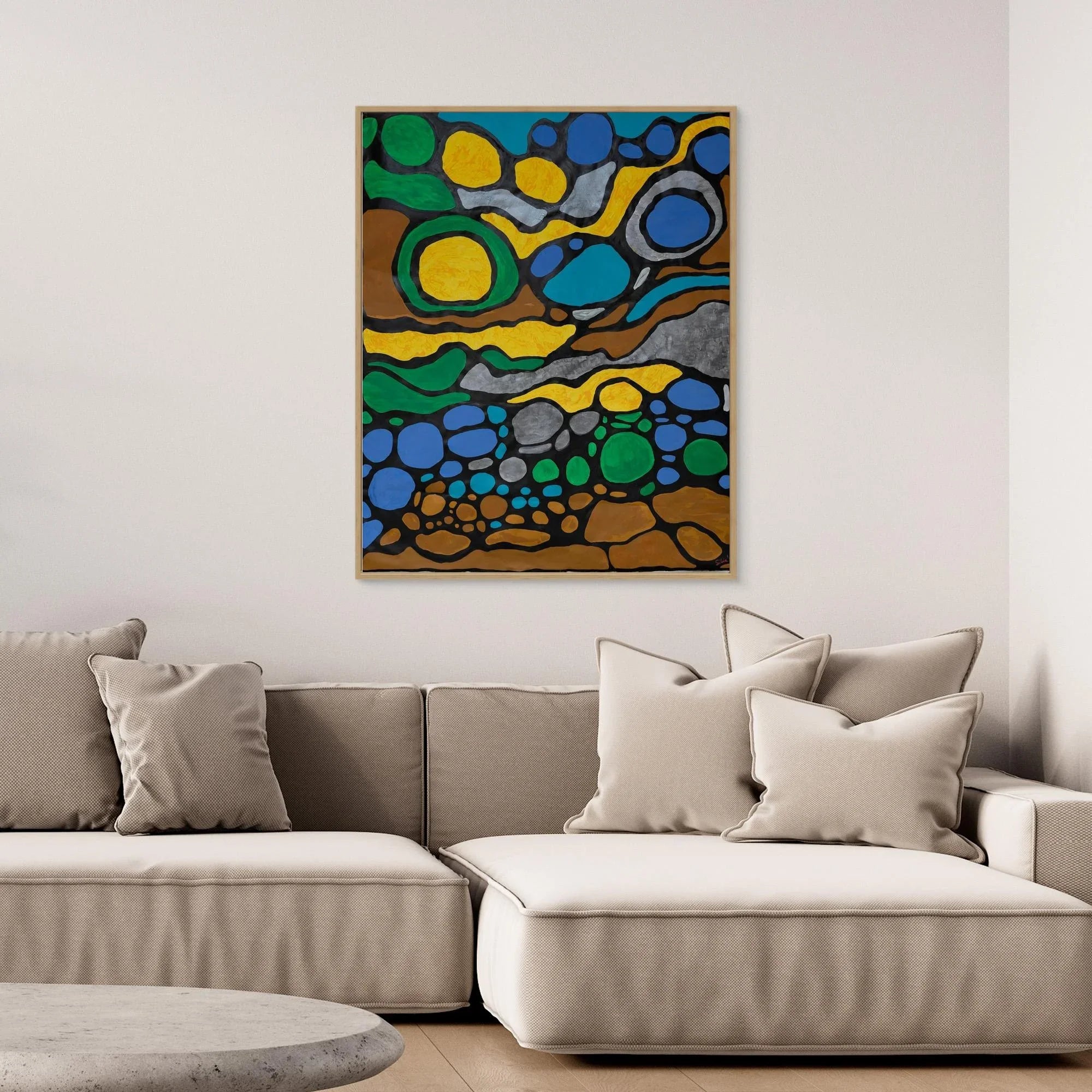 Canvas Print: Joyful - Silvia Pusceddu | Contemporary Art Prints