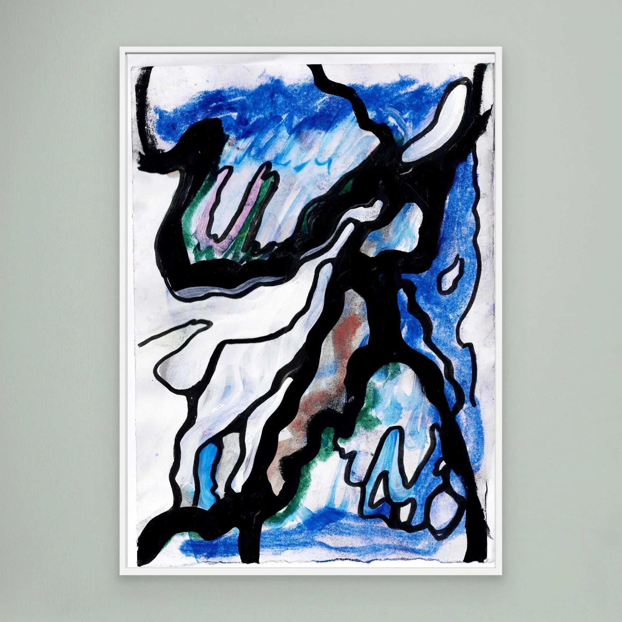 Canvas Print: Blue Thunder - Silvia Pusceddu | Contemporary Art Prints