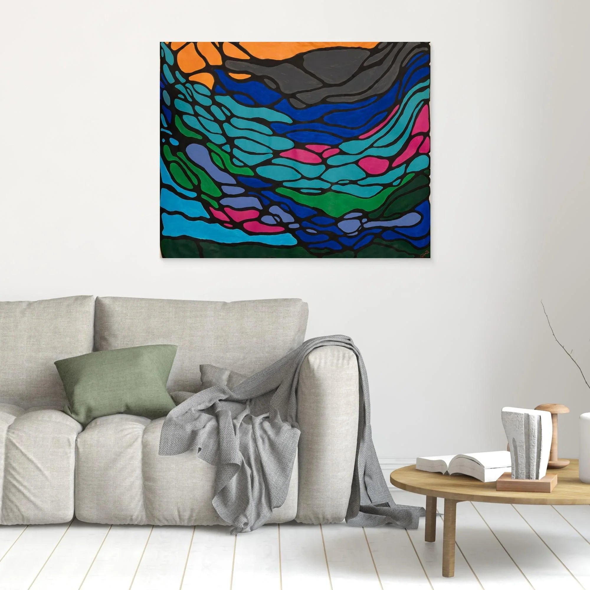 Canvas Print: Flows - Silvia Pusceddu | Contemporary Art Prints