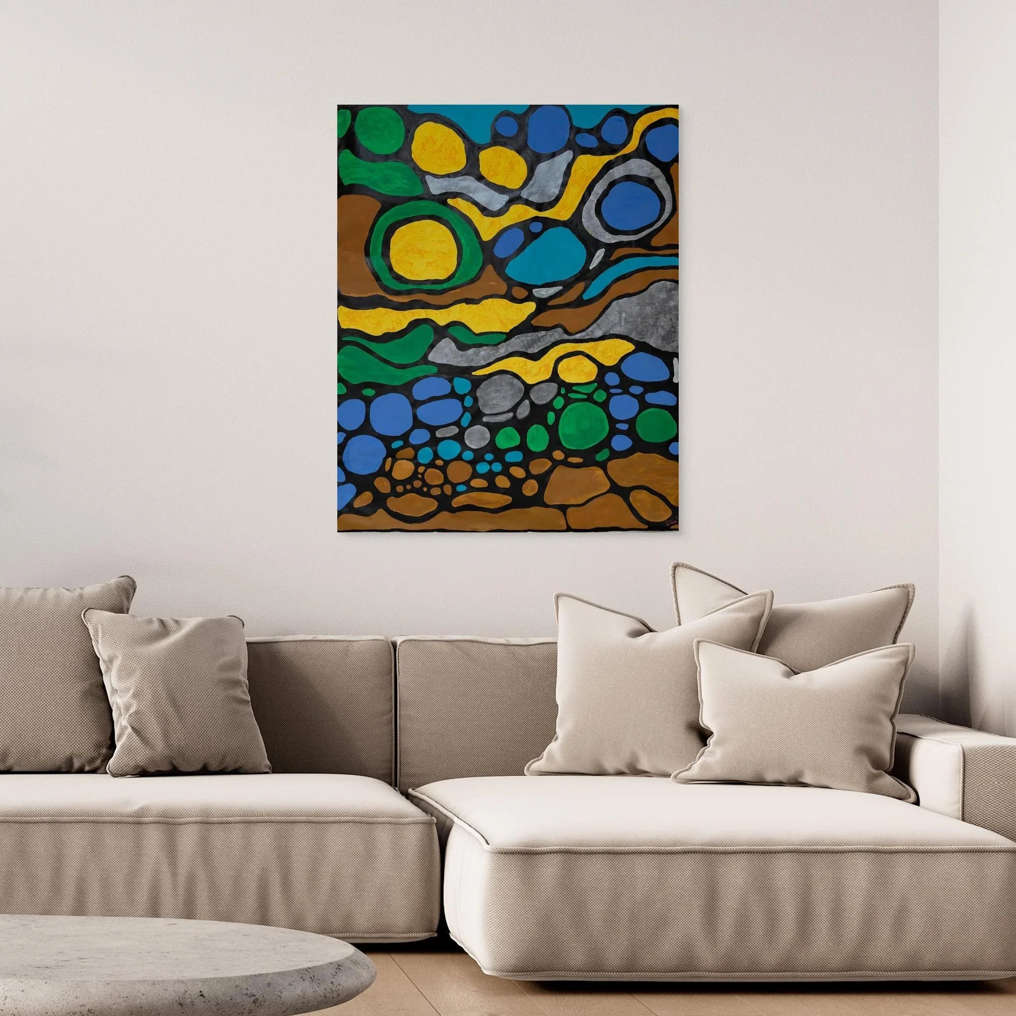 Canvas Print: Joyful - Silvia Pusceddu | Contemporary Art Prints