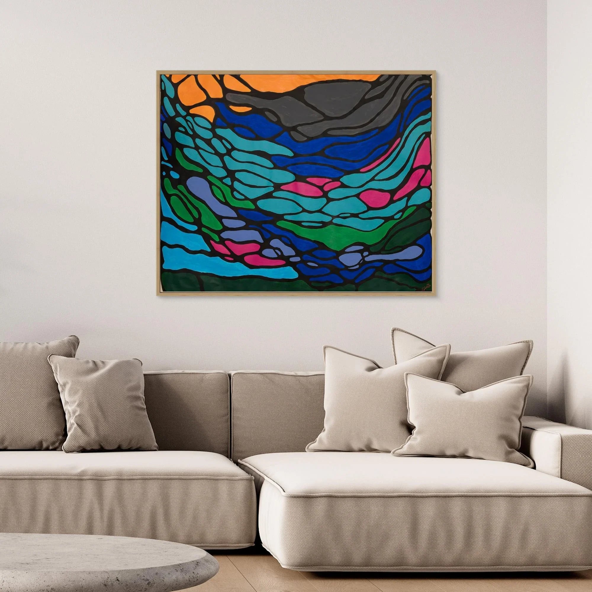 Canvas Print: Flows - Silvia Pusceddu | Contemporary Art Prints